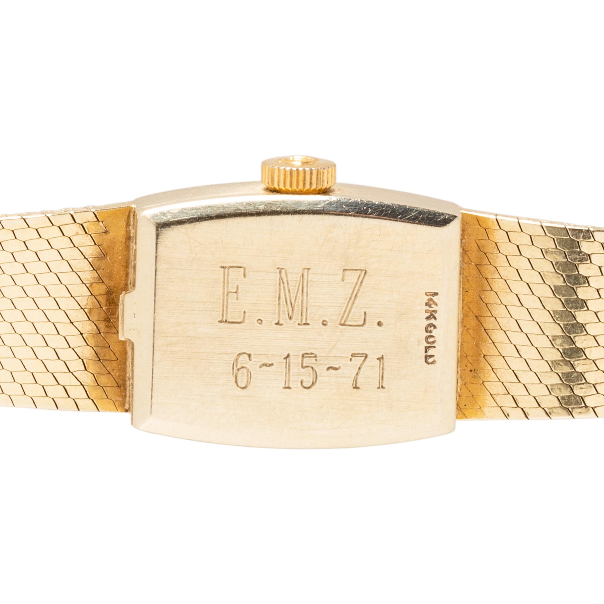 OMEGA, 14K YELLOW GOLD WATCH