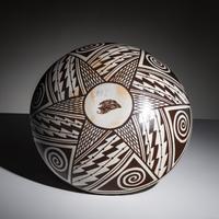 Helen Naha (Hopi-Tewa, 1922-1993) — Pottery Bowl, Awatovi Star Design