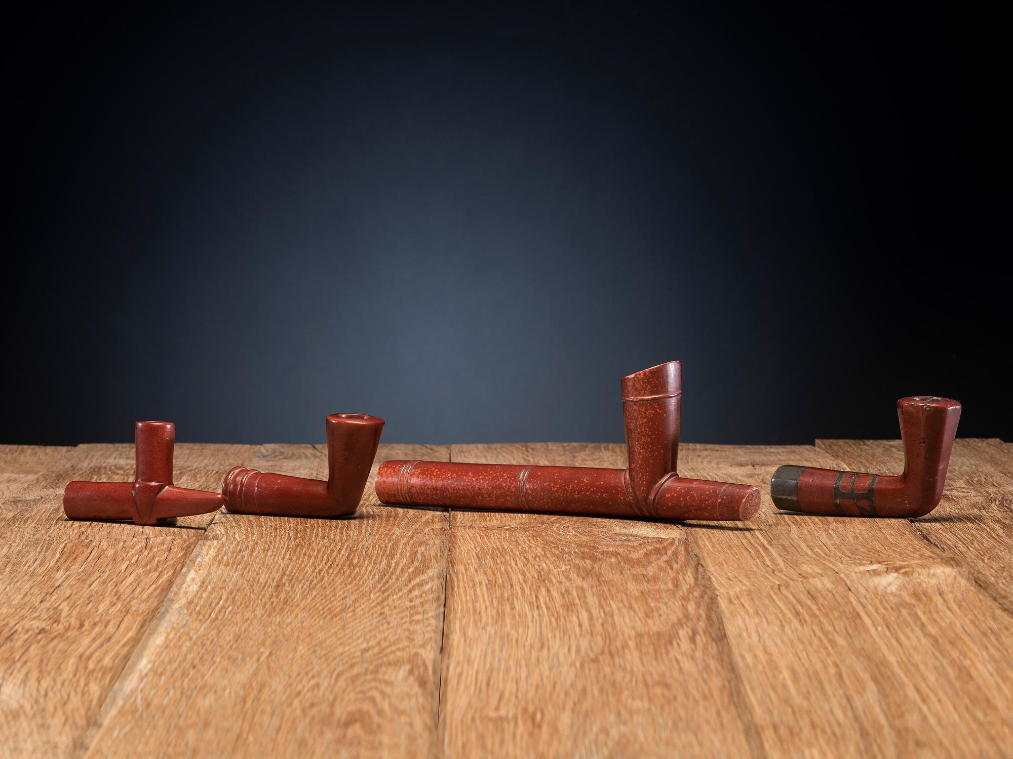 Western Great Lakes Catlinite Pipe Bowls