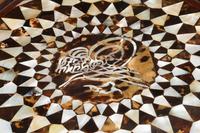 A Pair of Moorish Style Marquetry Decagonal Tables