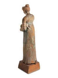 A Carved Wood Maiden Form Masthead
