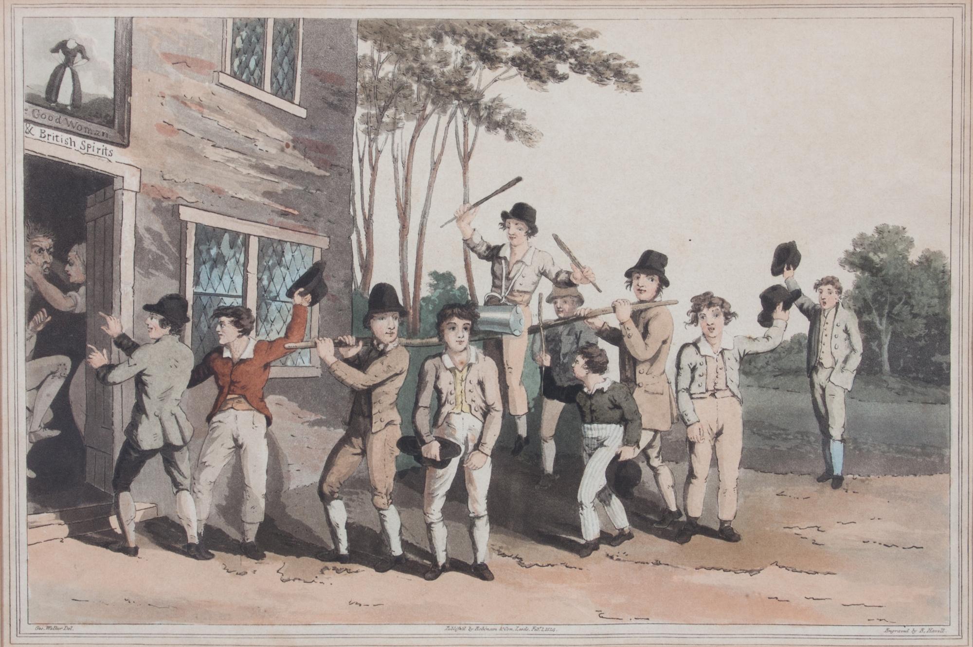 Three English Handcolored Engravings 8 x 11 3/4 inches.