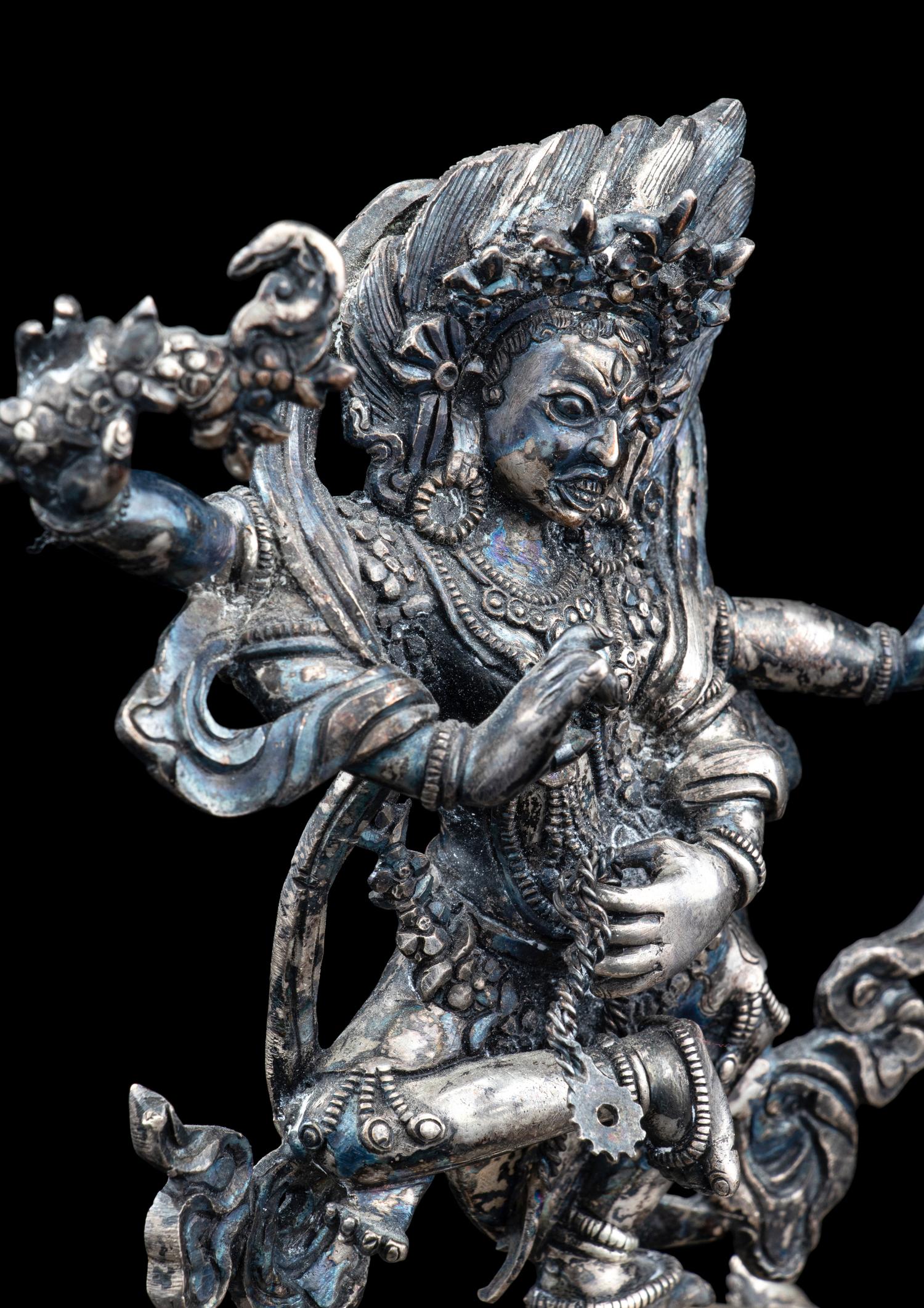 A Tibetan Silver Figure of a Bodhisattva Kurukulla