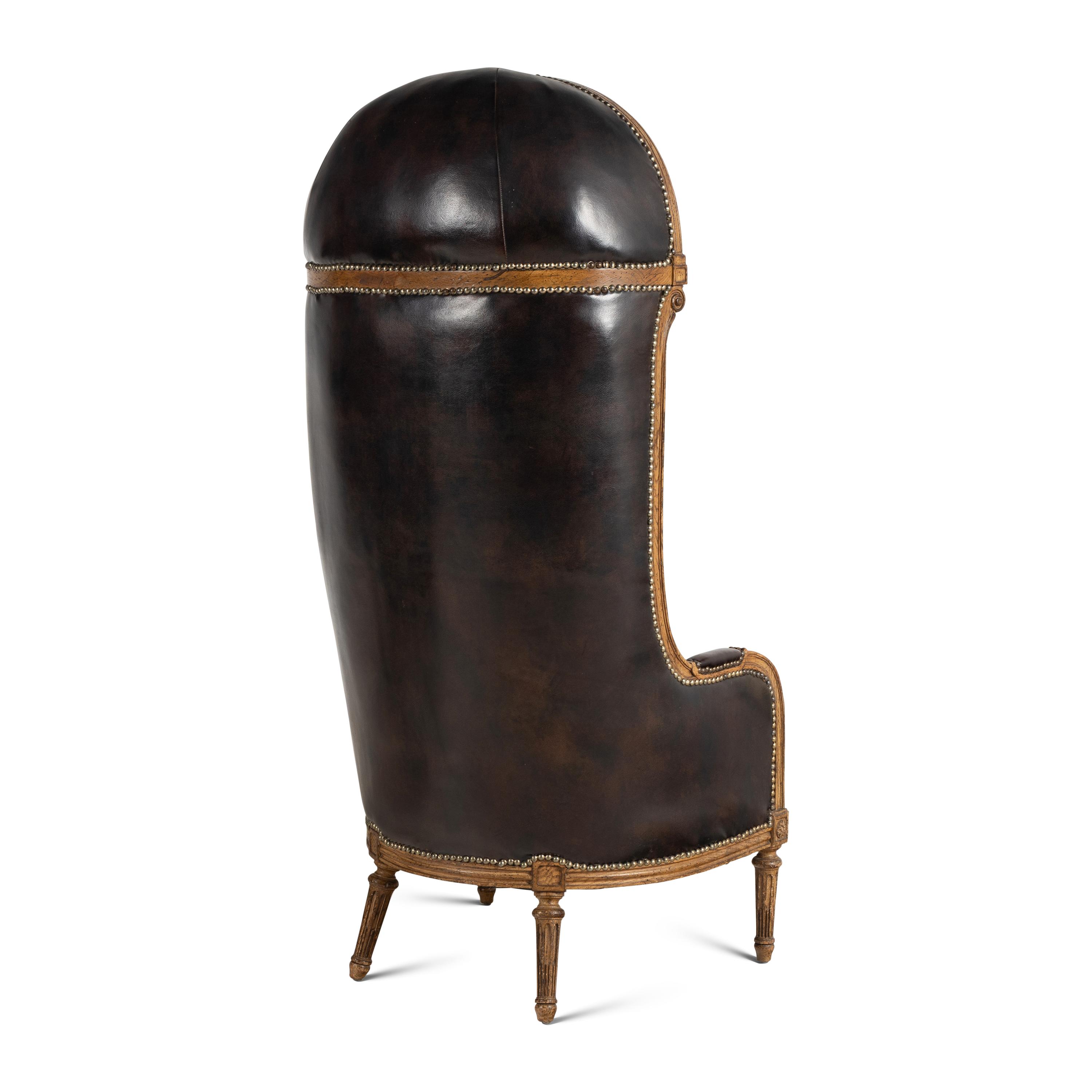 A Pair of Louis XVI Style Oak Guérites