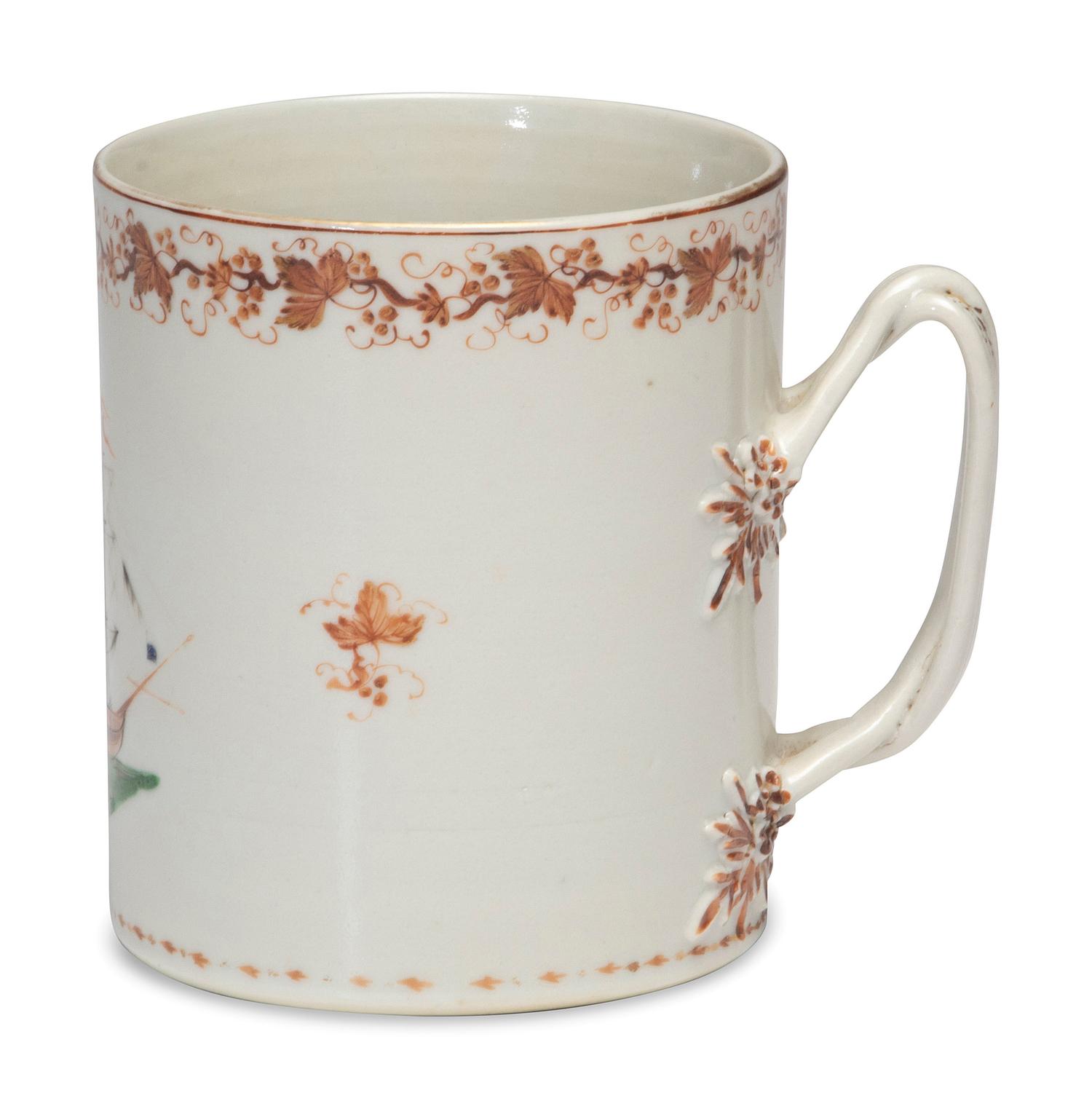 A Chinese Export Porcelain Mug for the American Market