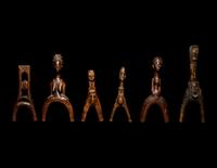 Six African Wood Slingshots
