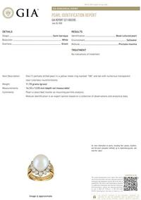 CULTURED PEARL AND DIAMOND RING