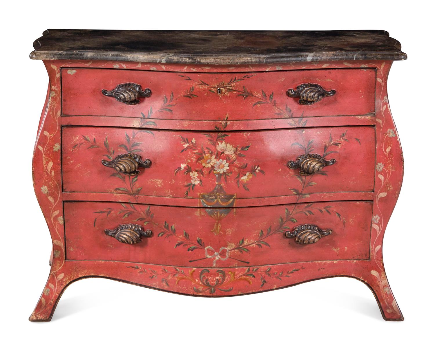 An Italian Painted Chest of Drawers