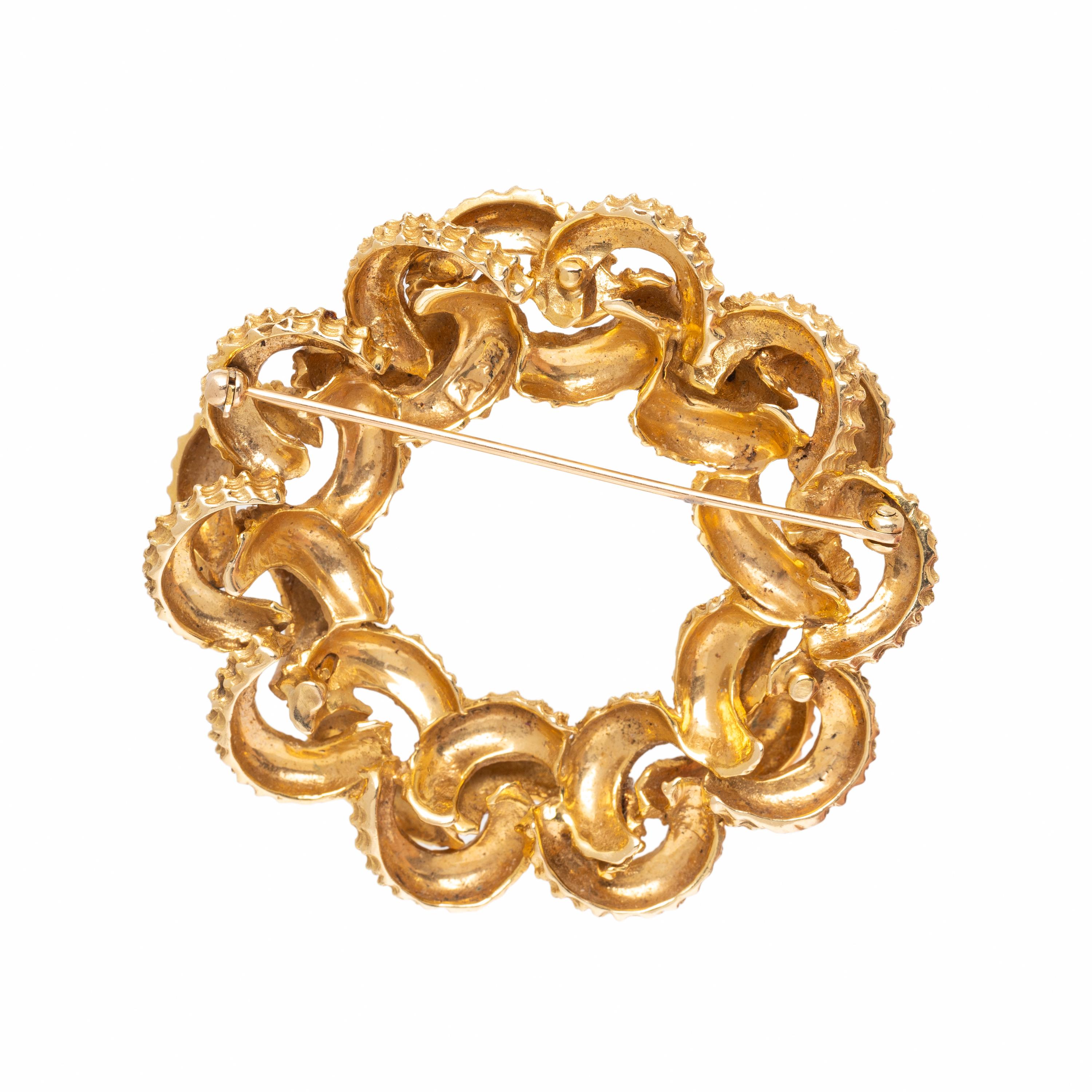 Yellow Gold Brooch
