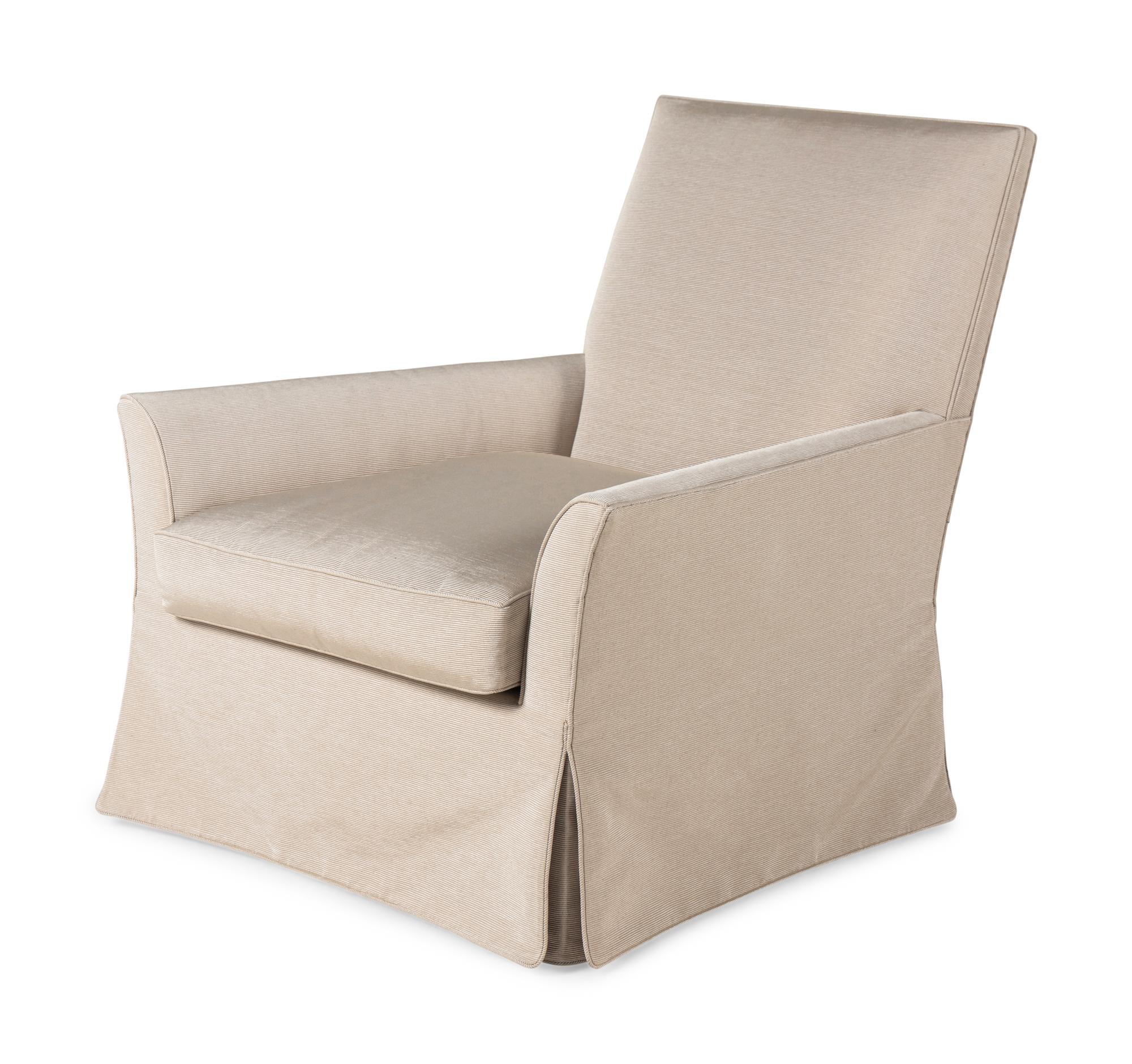 A Pair of Nancy Corzine Upholstered Armchairs
