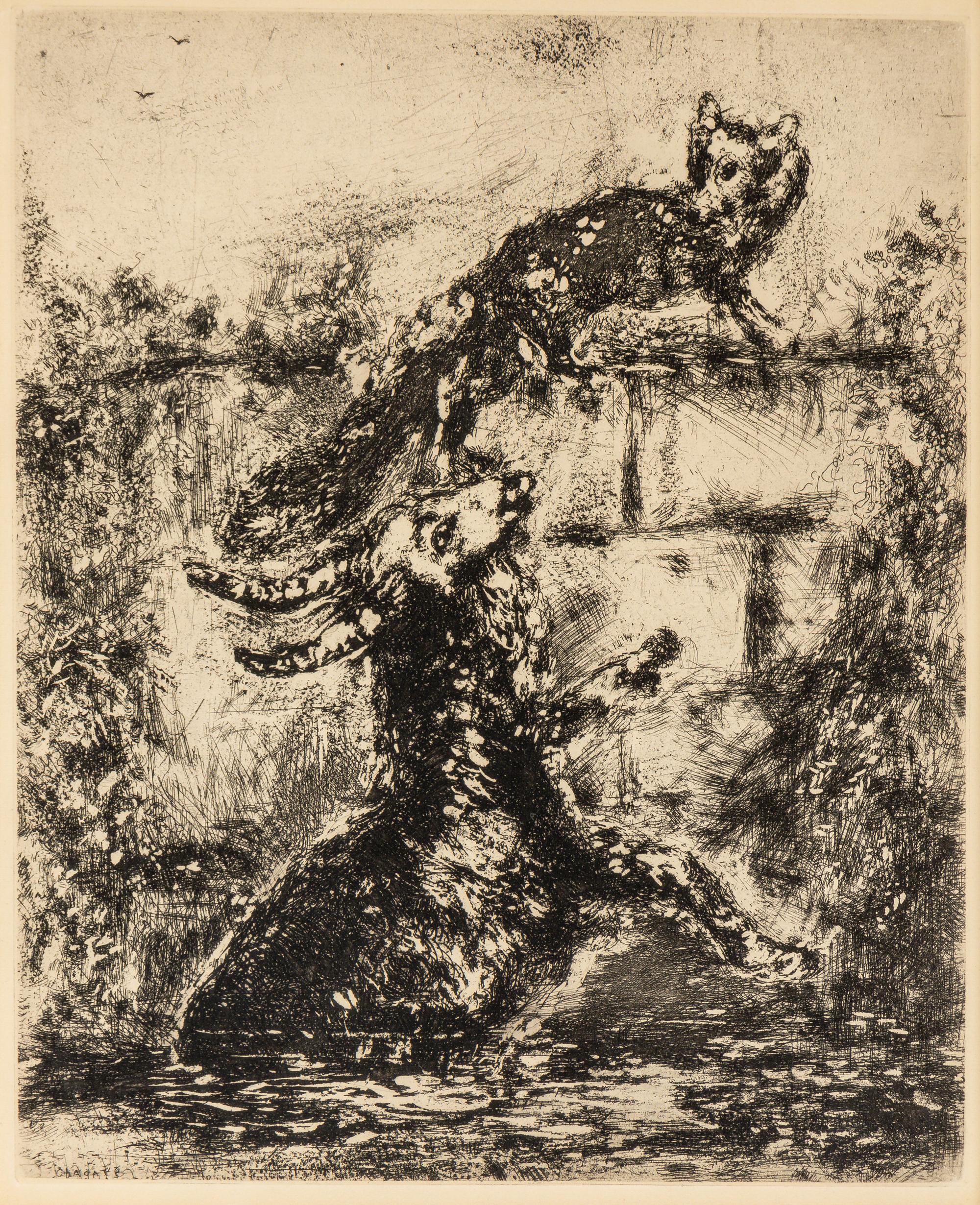 A Pair of Works from Fables de la Fontaine