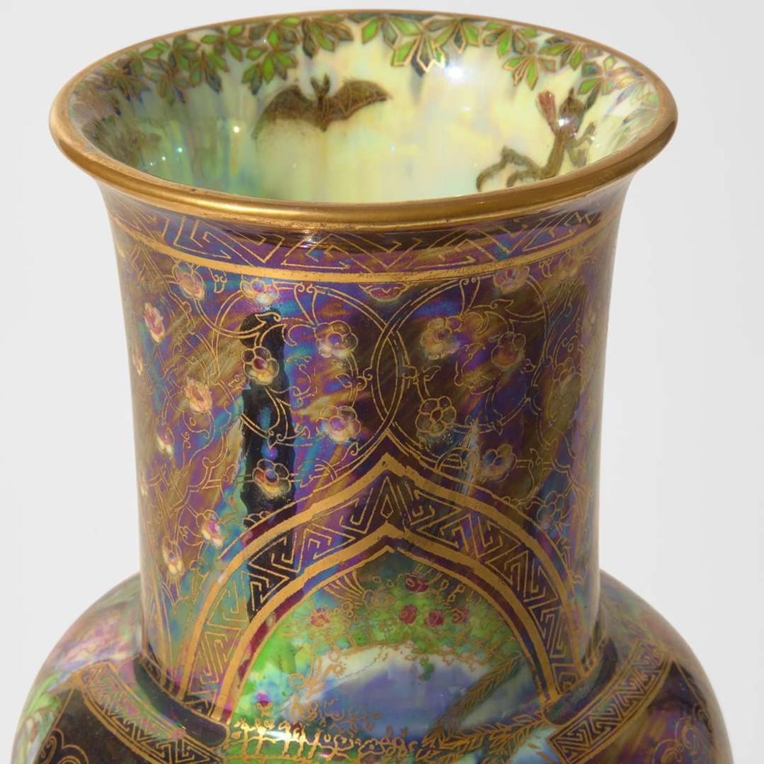 A Tall Wedgwood Fairyland Lustre Vase UK, 1920s
