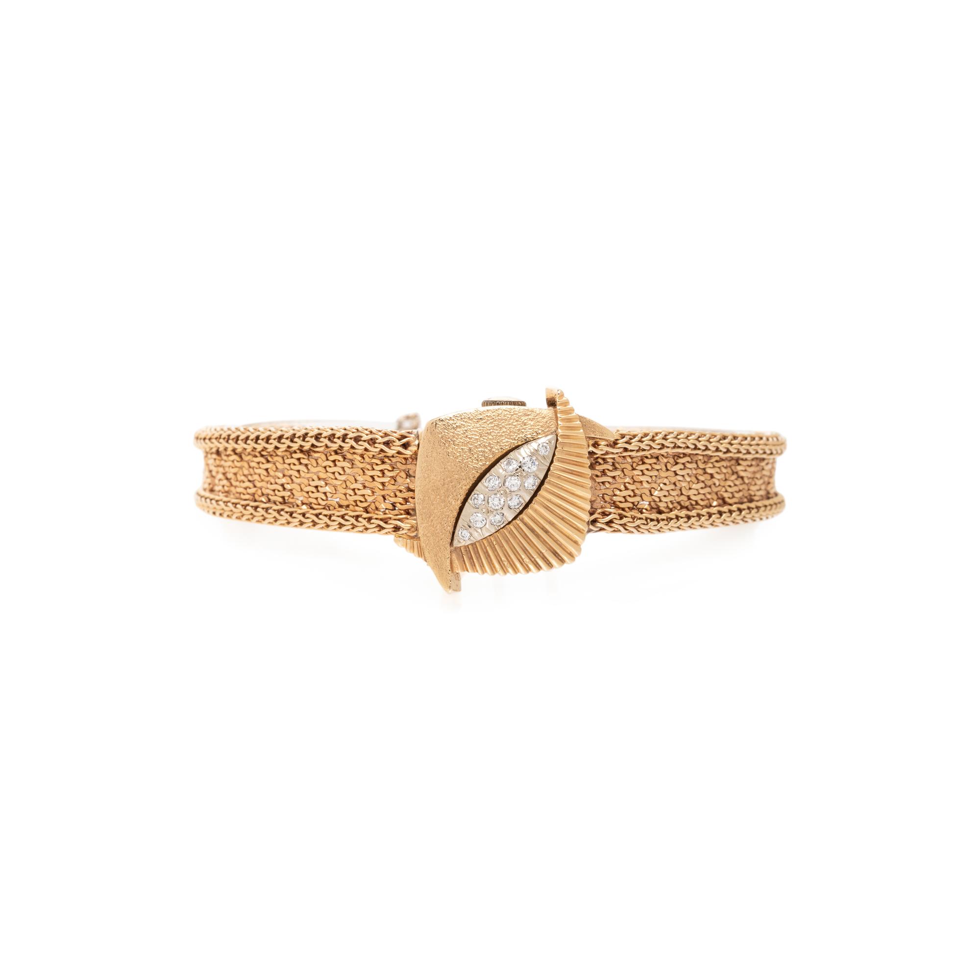 MONCARÉ, 14K ROSE GOLD AND DIAMOND SURPRISE WATCH