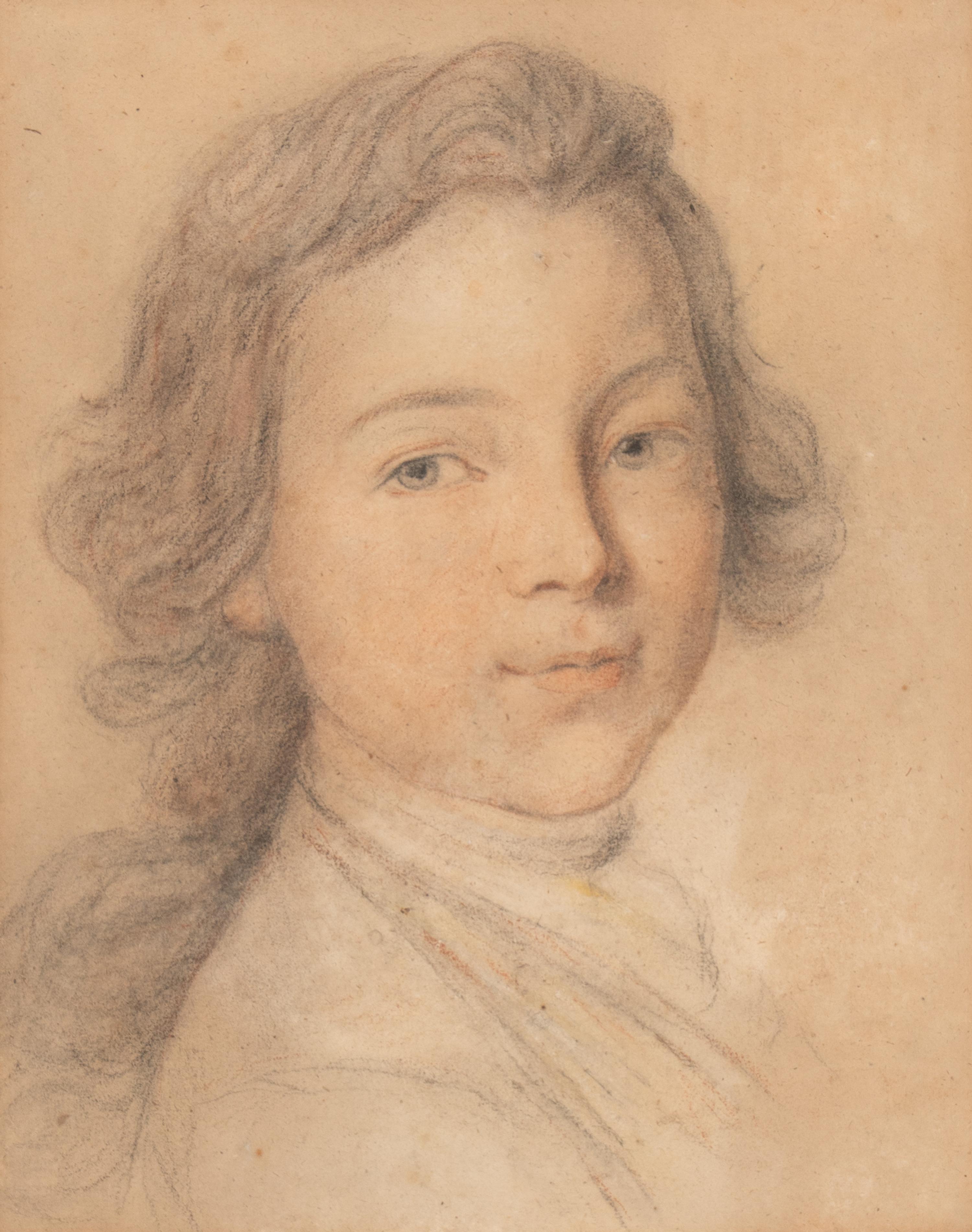 Attributed to Nicolas Bernard Lépicié (French, 1735–1784) — Portrait of a Boy Turned To the Left