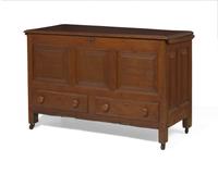 A Queen Anne walnut blanket chest, Philadelphia, PA, circa 1720