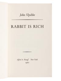 UPDIKE, John (1932-2009). A group of 4 FIRST EDITIONS of Updike’s Rabbit novels, most SIGNED, comprising:
