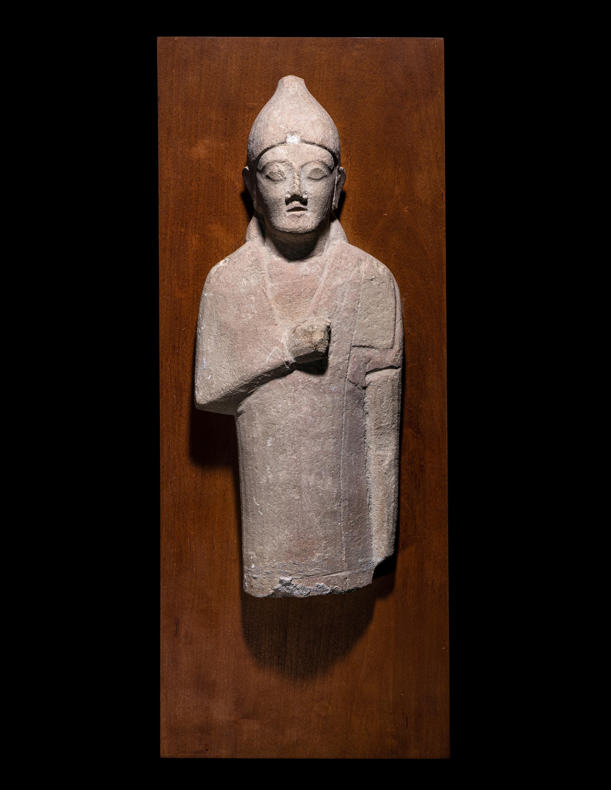A Cypriot Limestone Votive Figure