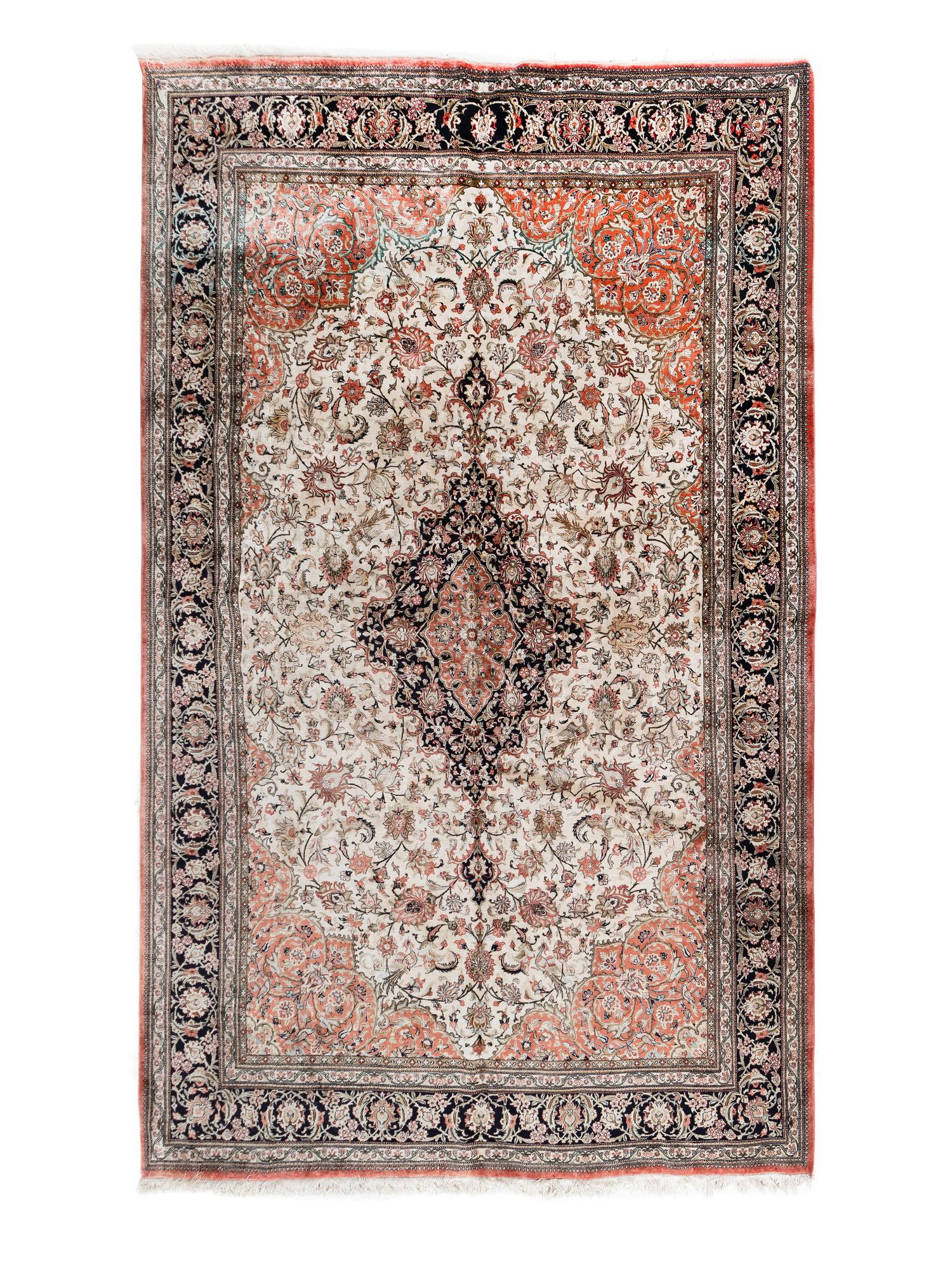 A Qum Silk Rug