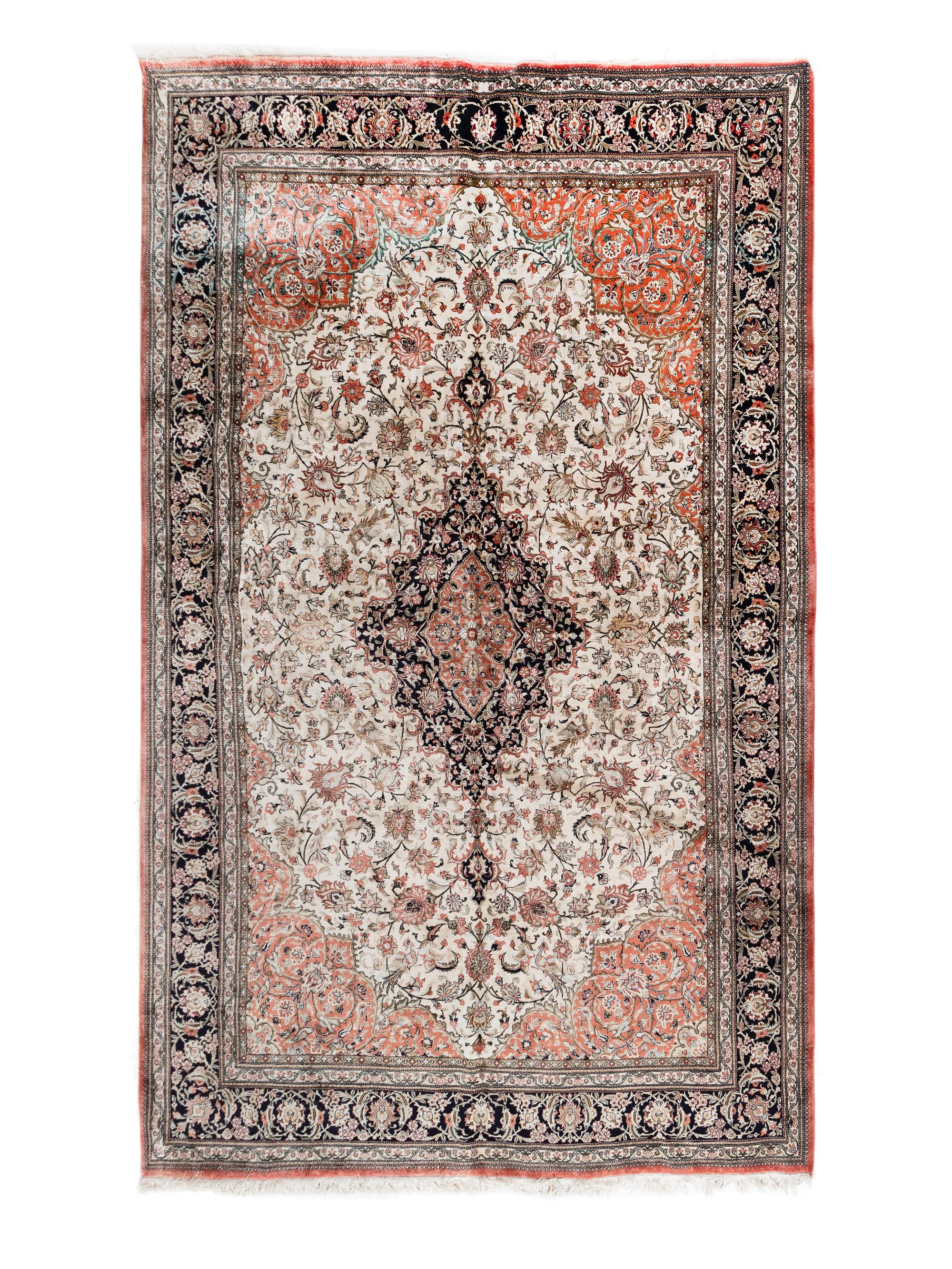 A Qum Silk Rug