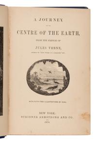 Verne, Jules (1828-1905). A Journey to the Centre of the Earth . New York: Scribner, Armstrong & Co., 1874.