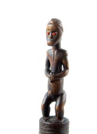A Fang Reliquary Figure Pounder Height 26 inches. — GABON, LATE 19TH/EARLY 20TH CENTURY