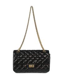 Chanel 2.55 Reissue Flap Bag in Black Patent Leather