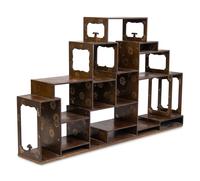 A Japanese Gilt Lacquered Assembled Displaying Shelf, 20th Century