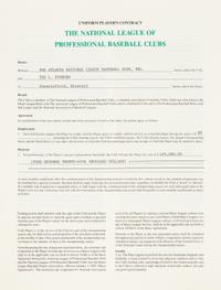 A Large Group of Contracts and Documents from The Collection of Baseball Hall of Famer Ted Simmons,