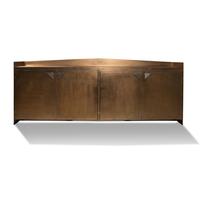 Great Lakes Art Studio Modern Design — Patinated and Perforated Bronze Sideboard