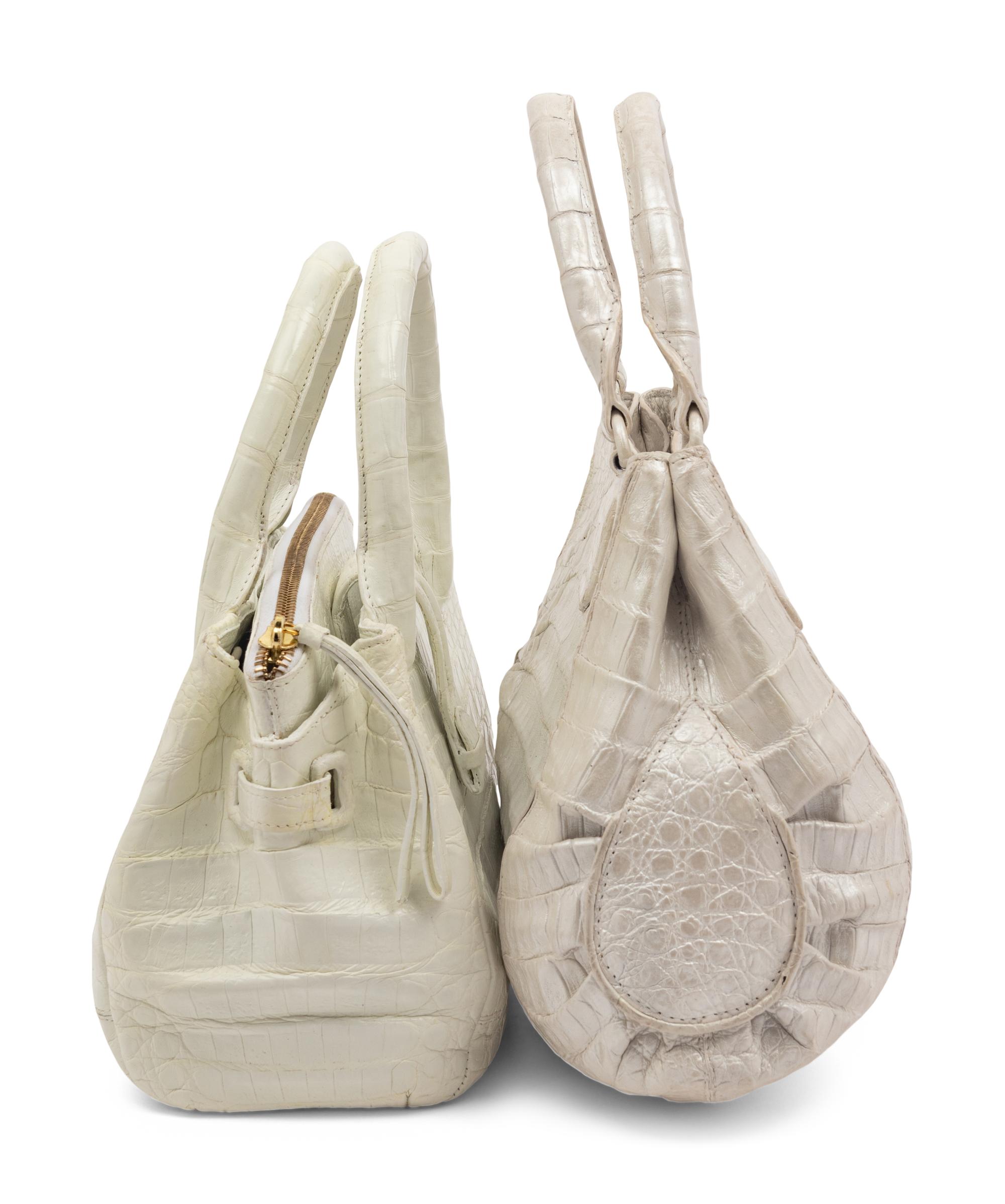 Two Nancy Gonzalez Crocodile Handbags