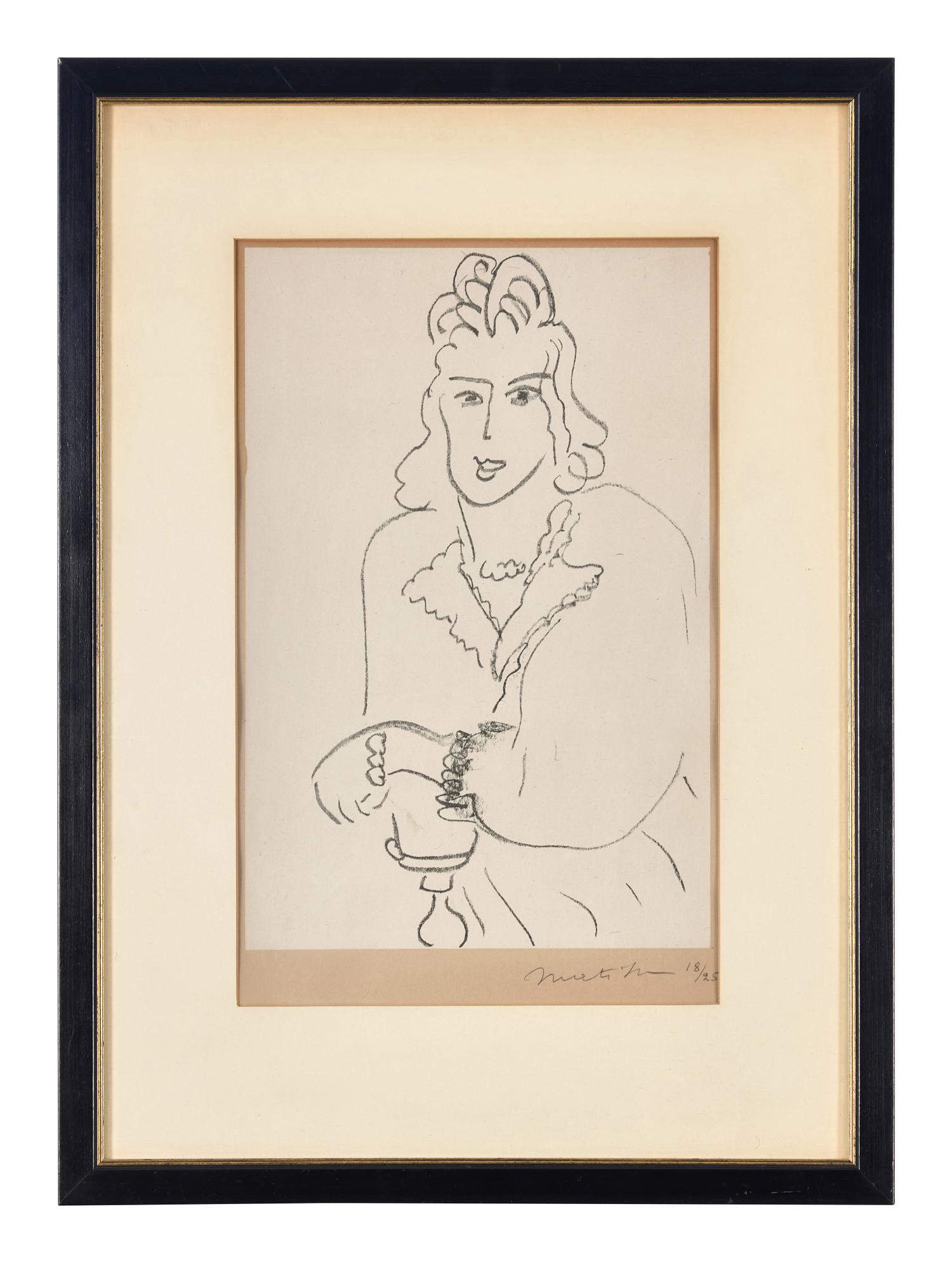 Jeune Femme Coiffure Louis XV from Poèmes de Charles D’Orléans , 1942