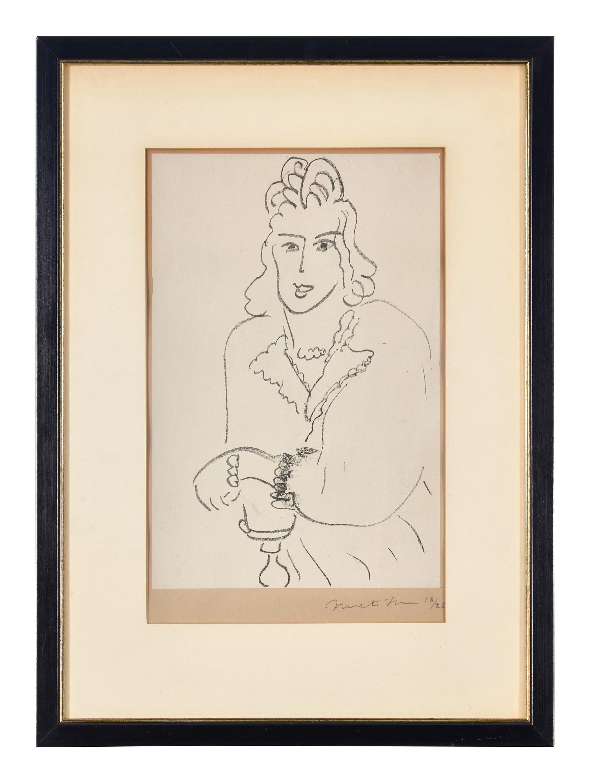 Jeune Femme Coiffure Louis XV from Poèmes de Charles D’Orléans , 1942