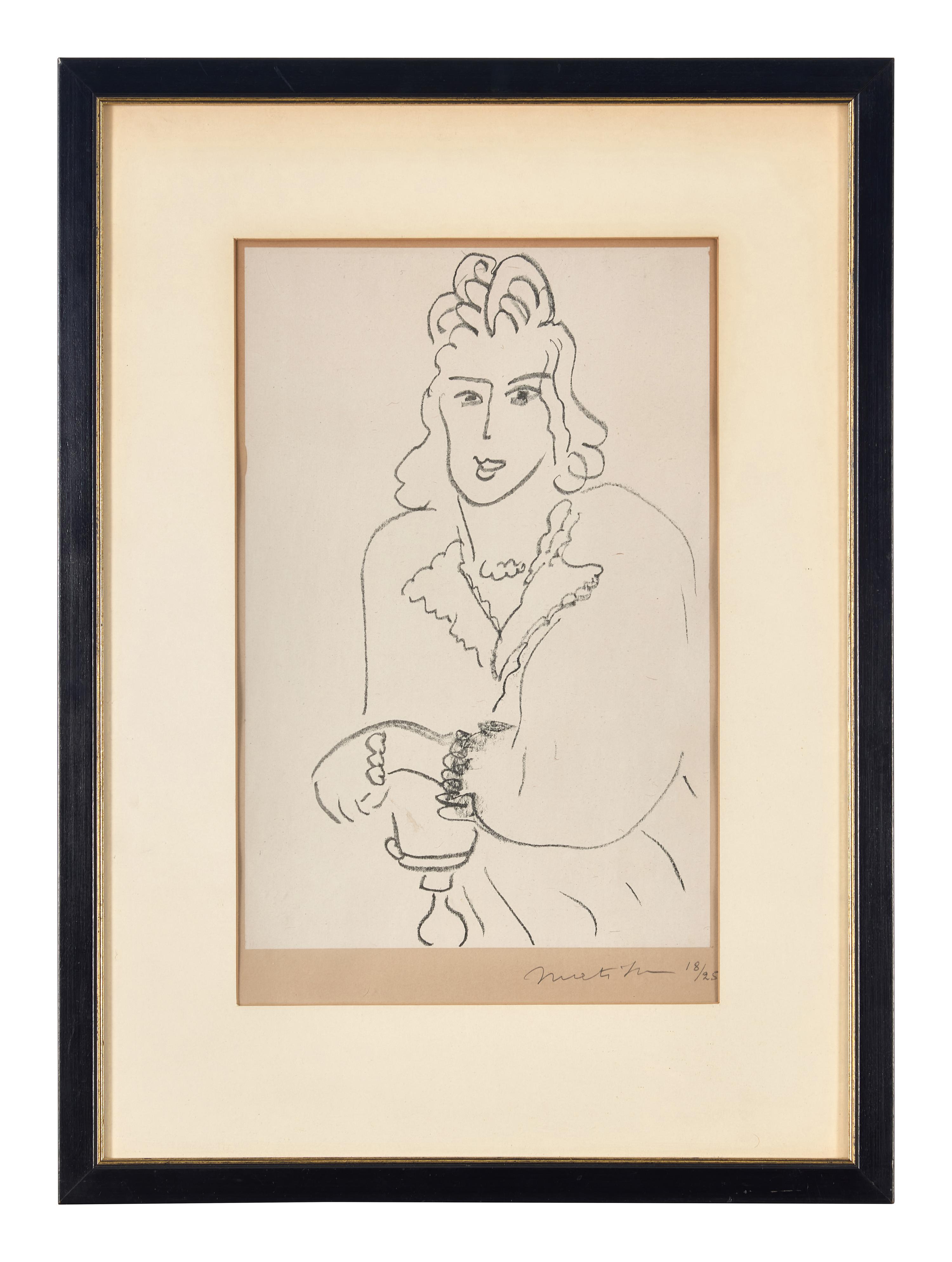 Jeune Femme Coiffure Louis XV from Poèmes de Charles D’Orléans , 1942