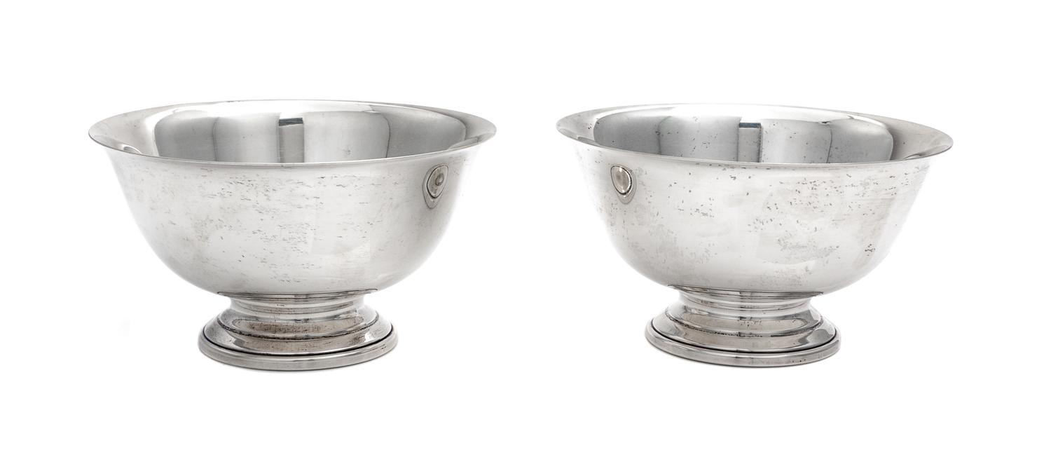 A Pair of American Silver Revere Bowls