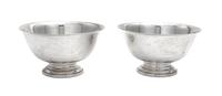 A Pair of American Silver Revere Bowls