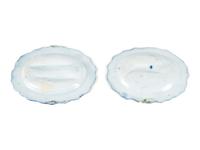Two English Molded Fauna Dishes
