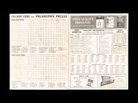 A Group of 12 1960s-70s Chicago Cubs Wrigley Field Signed Autograph Scorecards (Including Ernie Banks, Billy Williams, Fergie Jenkins and Ron Santo)