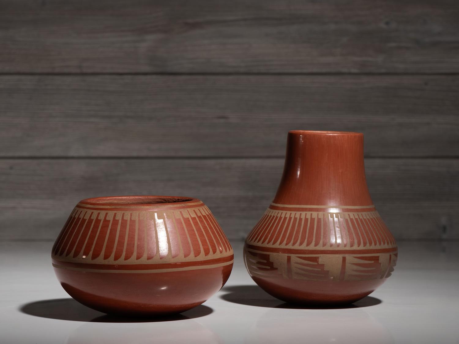 Redware Pottery Jars