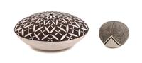 Rachel Concho (b. 1936), Acoma The first height 1 1/2 x diameter 4 inches.