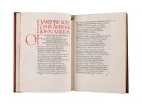 [DOVES PRESS]. MILTON, John (1608-1674). Paradise Lost . Hammersmith: The Doves Press, 1902.