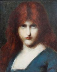 After Jean-Jacques Henner, (French, 1829-1905), Portrait of a Girl