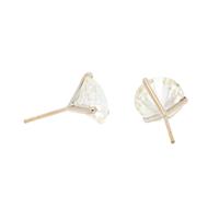 DIAMOND AND WHITE GOLD STUD EARRINGS
