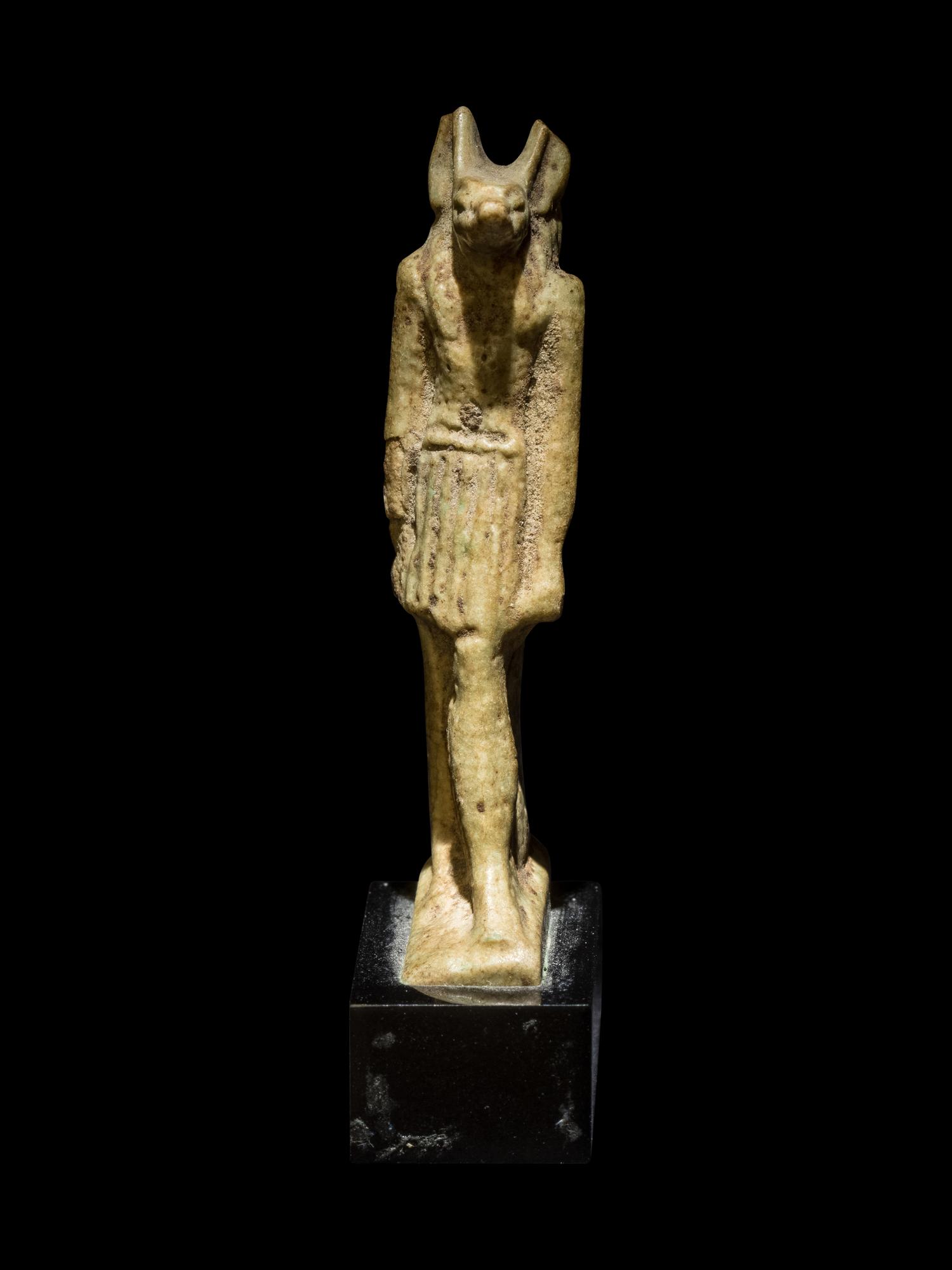 An Egyptian Faience Anubis