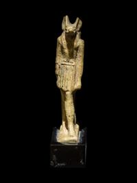 An Egyptian Faience Anubis