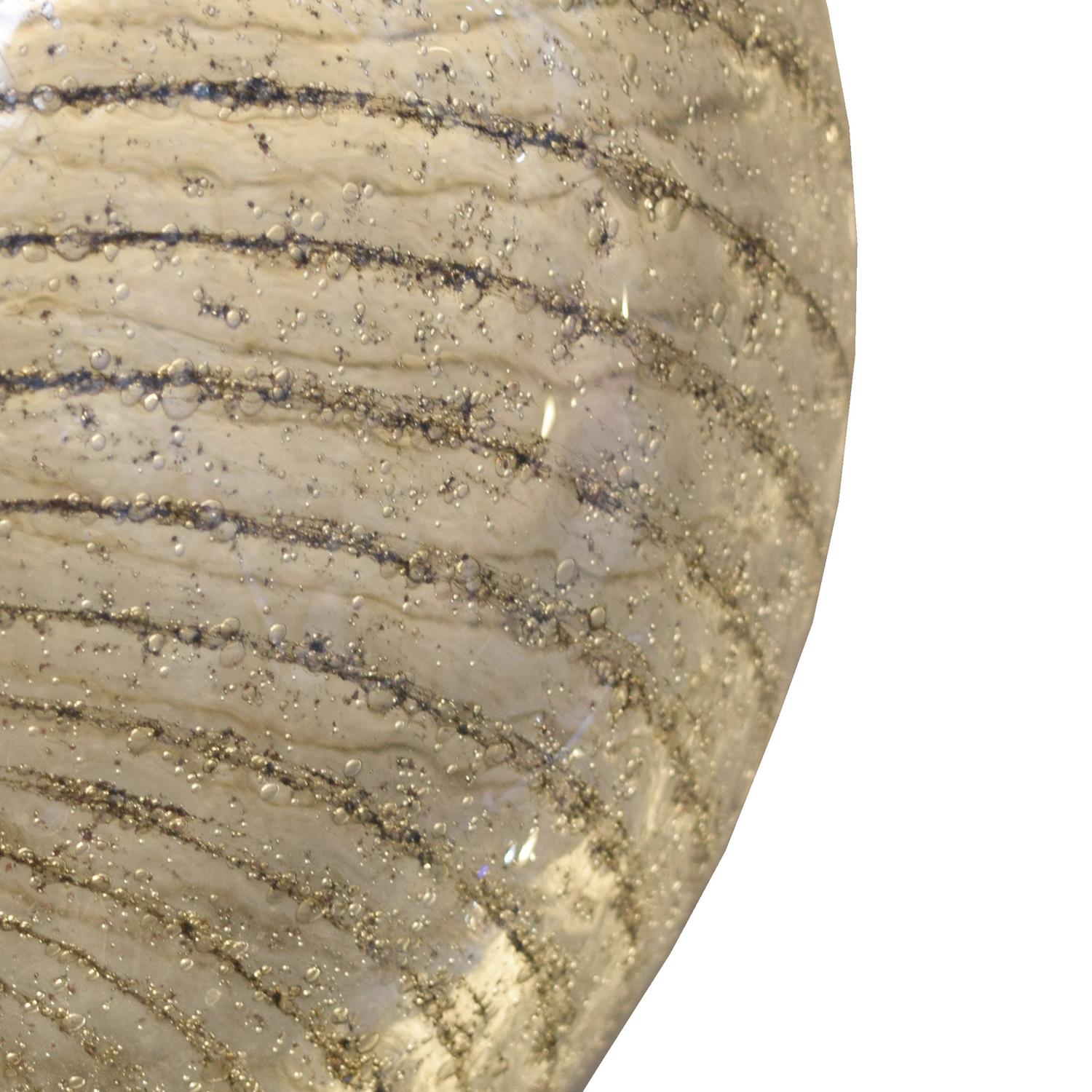 A Mid-Century Glass Light Fixture 16" W x 16" D x 31" H — Italy, Mid-20th Century