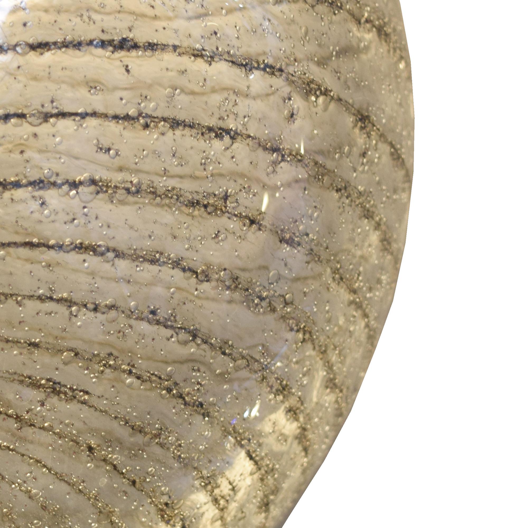 A Mid-Century Glass Light Fixture 16" W x 16" D x 31" H — Italy, Mid-20th Century