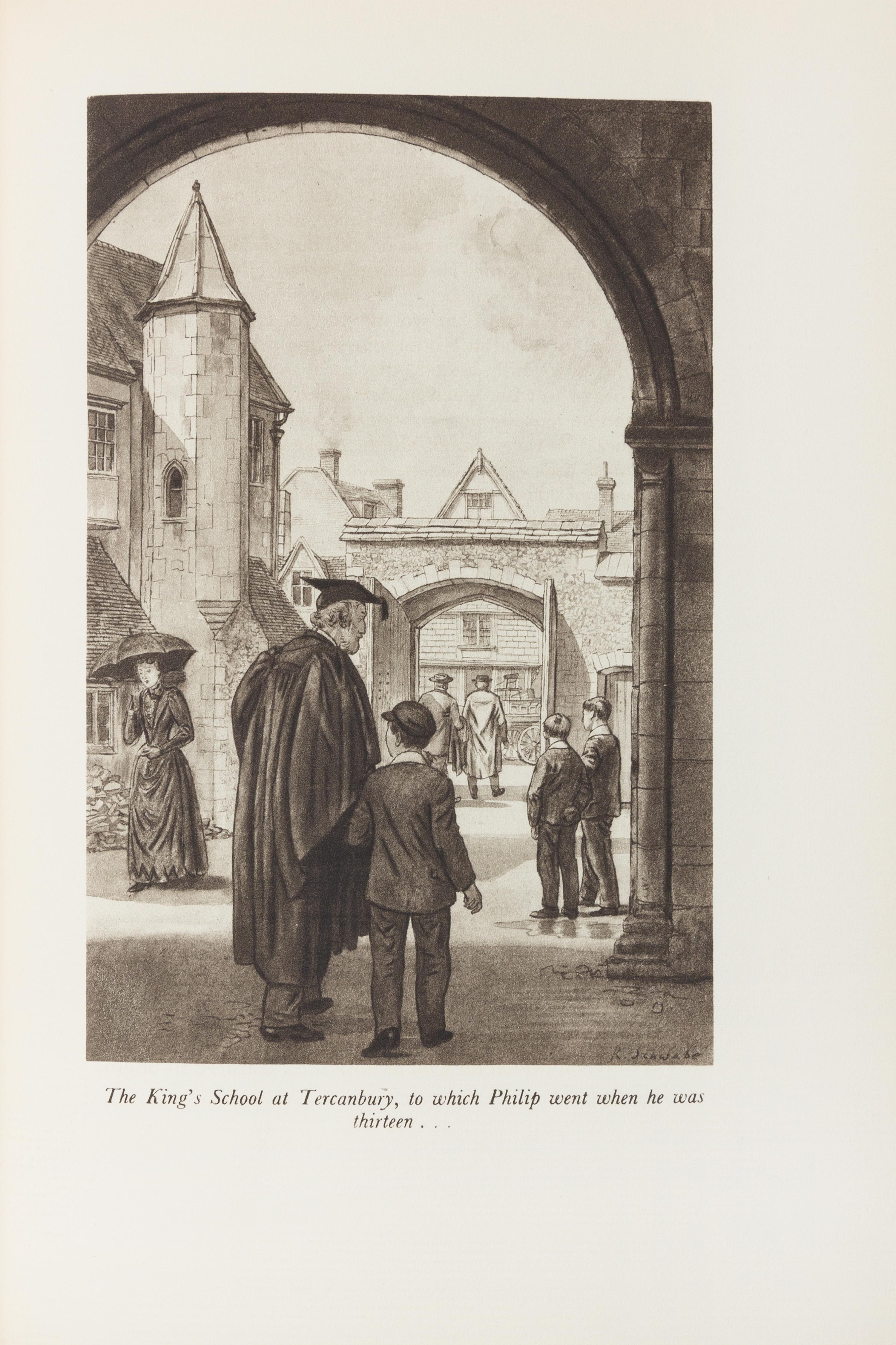 MAUGHAM, W. Somerset (1874-1965). Of Human Bondage. Randolph Schwabe, illustrator. New York, 1936. LIMITED EDITION SIGNED.