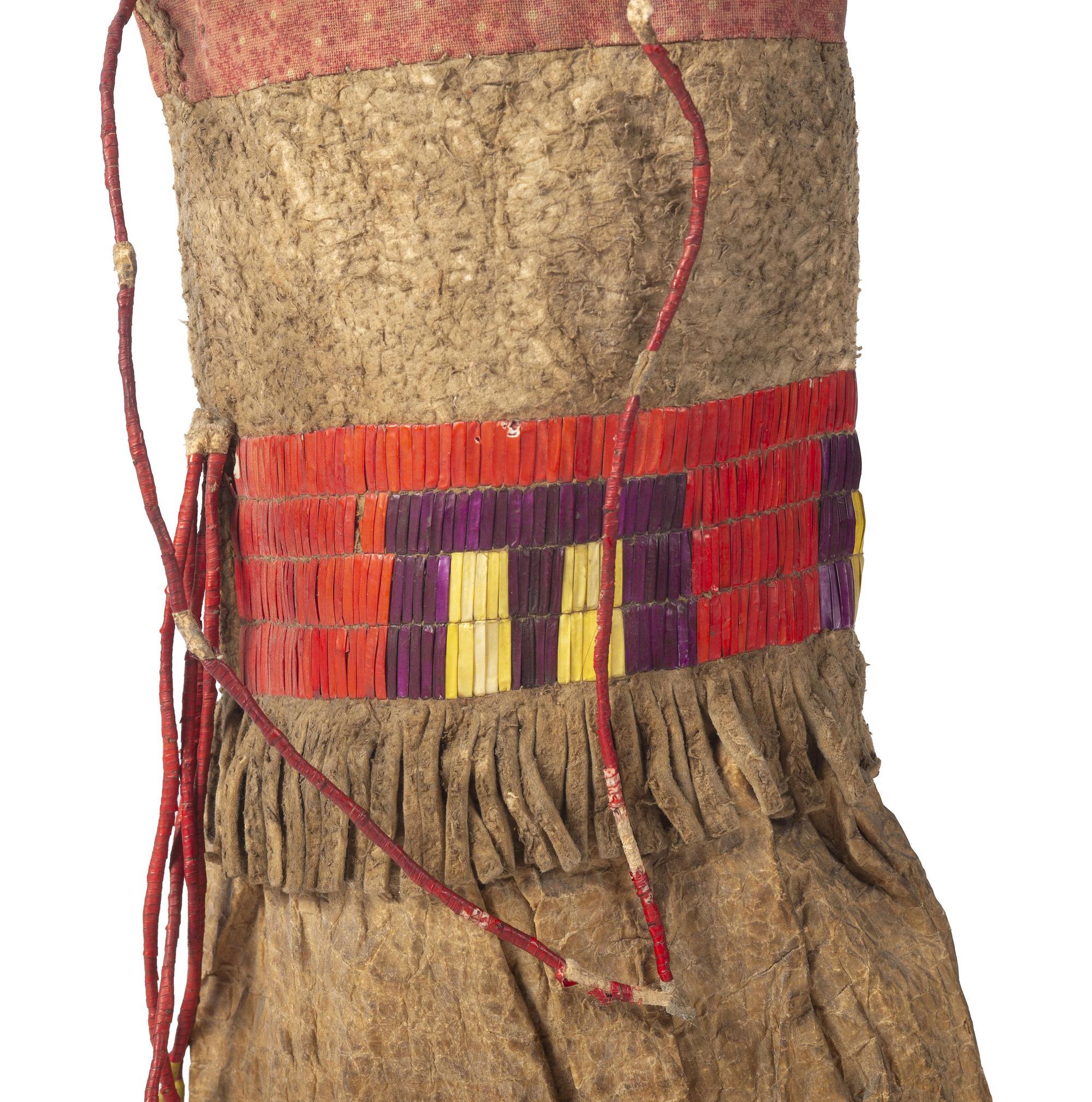 Sioux Quilled Hide Bladder Bag
