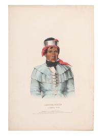 [McKENNEY & HALL]. A group of 3 large folio hand-colored lithographs of Chocktaw, Uchee, and Seminole. 1833-1838.