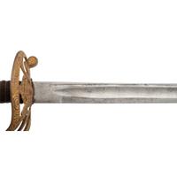 Non-Regulation Import Staff & Field Officers Sword Inscribed to Lt. Col. Andrew W. Raffen - 19th Illinois Infantry